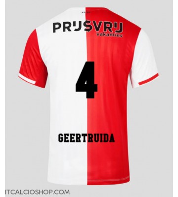 Feyenoord Lutsharel Geertruida #4 Prima Maglia 2023-24 Manica Corta